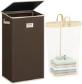 SOLEDI 100L Laundry Hamper with Lid, Large Collapsible Laundry Basket by SOLEDI