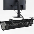 VIVO Black Clamp-on 24 in Mesh Net Cable Management Holder, DESK-AC24MH by VIVO