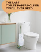 16.5" Golden-Green Frog Paper Towel Holder for Bathroom & Kitchen - Whimsical Cast Iron Free Standing Paper Roll Holder, Decorative Toilet Paper Stand with Weighted Base - Image 7