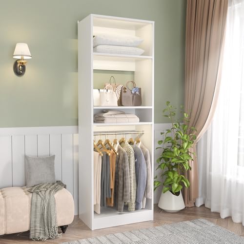 Unikito 25" Closet System with Hanging Rods, Adjustable Closet Organizer - Image 3