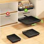 DOMNIU Pull Out Cabinet Organizers Expandable,Black,20.8"Depth,2 Pack - Image 3
