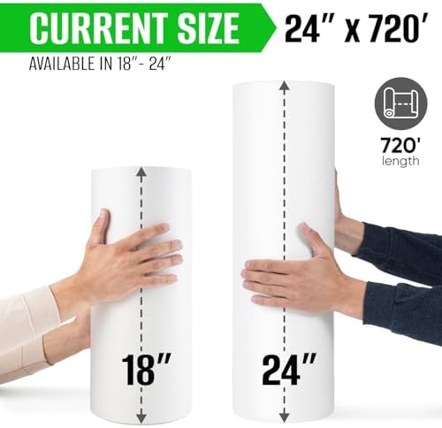 24" x 720' Made in USA Premium White Butcher Paper Roll – Food-Grade, Breathable Butcher Paper – Perfect for BBQ, Smoking Meat, Wrapping Brisket & Protecting the Bark - Image 3