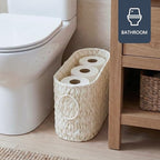 Coeusy Toilet Paper Storage Basket, Wicker Basket for Bathroom Organizer - Image 2