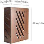 Faux Wood Umbrella Stand for Entryway, Free Standing Indoor Holder - Image 2
