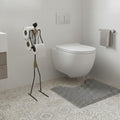 GRANDMIX Funny Standing Toilet Paper Holder with Metal Figurine (Model 3 - Black) by GRANDMIX