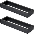 KOKOSIRI Towel Rings Matte Black Hand Towel Bar Holder 9-Inch Kitchen Rack Stainless Steel for Bathroom Hardware Wall Mounted, 2 Pack B4008BK-L9-P2 by KOKOSIRI