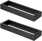 KOKOSIRI Towel Rings Matte Black Hand Towel Bar Holder 9-Inch Kitchen Rack Stainless Steel for Bathroom Hardware Wall Mounted, 2 Pack B4008BK-L9-P2 by KOKOSIRI