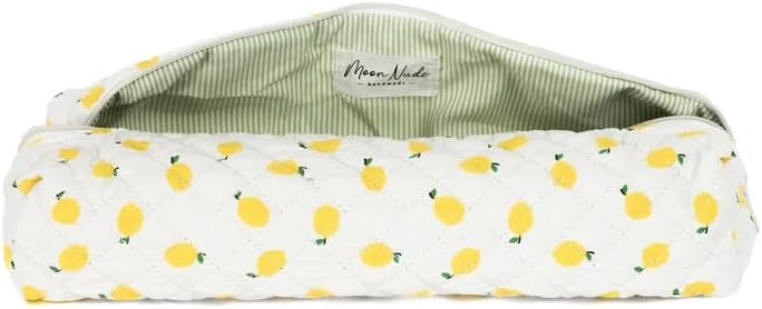 Moon Nude Quilted Hair Tool Travel Bag – Compatible with Dyson Airwrap, Styling Tools – Cute Portable Case for Hair Dryer, Curling Iron, Flat Iron, Straighteners – Haircare Accessories - Lemonade by Unknown