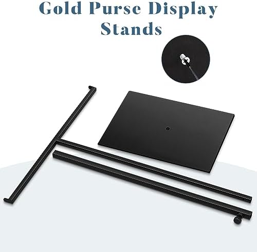 Leinuosen 4 Pcs Tabletop Purse Display Stand Metal T Bar Display - Image 4