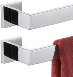 KOKOSIRI 24-Inch Towel Bar, Bathroom Kitchen Towel Holder, Wall Mounted SUS304 Stainless Steel Towel Rack 2 Pack, Polished Chrome, B4003CH-L24-P2 by KOKOSIRI