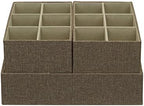 Household Essentials 3 Piece Starter Set, Latte Drawer Organizer, 3 Count (Pack of 2), Brown - Image 7