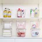 Vtopmart 8 Pack Clear Stackable Storage Bins with Lids and Handles, Large - Image 6