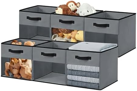 DECOMOMO Storage Bins, Cube Storage Bin with Window by DECOMOMO