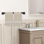 JOPOFI 5 Piece Towel Bar Set - 23.6Inch Bathroom Towel Holder - Matte Black - Image 2