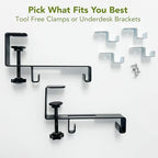 Perfect POSTURE Mesh Cable Management Tray Cord Organizer - 2 Piece - 19" - Image 4