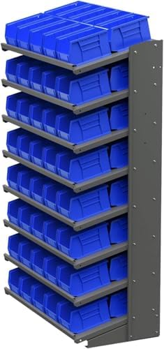 Akro-Mils 30237 AkroBins Plastic Storage Bins, 9"x6"x5", Blue, 12-Pack - Image 6