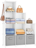HOMIDEC Closet Organizers and Storage, 9 Cube Storage Organizer, White by DecorateYourHome