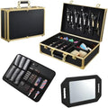 Yueieoun Barber Accessory Case with Mirror Barbers Briefcase Tool Case by Yueieoun