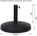 Blissun 31 lbs Heavy Duty Patio Market Umbrella Base Stand - Image 2