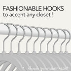 50 Pack Slim Plastic Clothes Hangers Grey - Image 3