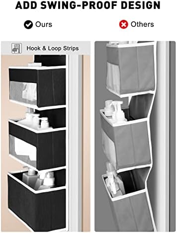 Yecaye 2-in-1 Over The Door Organizer for Nursery Closet Bathroom Dorm - Image 3