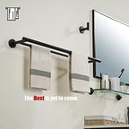 JQK Double Towel Bar, Oil Rubbed Bronze 27 Inch 304 Stainless Steel Thicken 0.8mm Bath Towel Rack for Bathroom, Towel Holder Wall Mount ORB, Useable Length 24 Inch, TB100L24-ORB - Image 4