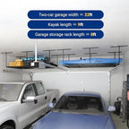FLEXIMOUNTS 4x8 Overhead Garage Ceiling Storage Rack, 2 Pack, Hammertone - Image 3