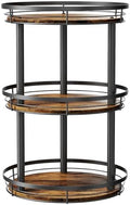 LAMU 12'' Wood Lazy Susan Spice Rack Organizer, 3 Tier Spice Organization for Cabinet, Countertop, Kitchen, Table Top, Pantry, Condiment and Seasoning Rack Organizer by YourHome-OrganizationHelper