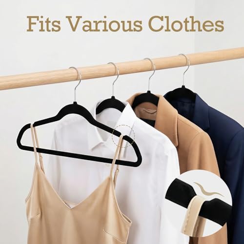 HOUSE DAY Velvet Hangers 5280 Pack, Premium Clothes Non-Slip Felt Hangers - Image 5