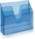 Acrimet Horizontal Triple File Folder Organizer Sorter, Letter, Clear Blue by Organizingyourlife