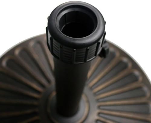 Sunnyglade 18" 30.2-lb Heavy Duty Round Patio Umbrella Base Antiqued Bronze - Image 3