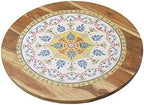 Gourmet Basics by Mikasa Vella Round Lazy Susan Platter, 18-Inch by GourmetBasicsbyMikasa