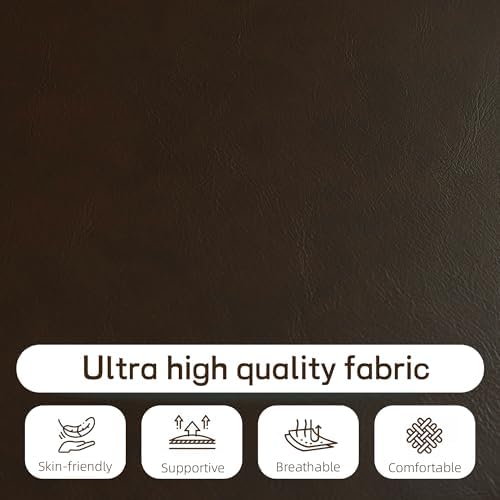 Zihanhome Shoe Rack Bench with Leather Cushion, 2 Tier Solid Wood Storage Bench, Mid-Century Modern Shoe Bench for Entryway, Hallway, Closet, Front Door Entrance, Foyer (Dark Brown, 46.5) - Image 4