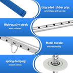 2-Pack Long Handle Stretch wrap Dispenser - 48 Inch Shrink wrap Pole Heavy Duty Stretch Film Dispenser Pole Holder - Fits 12" to 24" Rolls with 2" to 3" Core -Wrapping Pole for Shrink wrap - Image 6