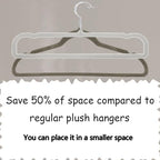 Grey Velvet Hangers Non-Slip 20 Pack Felt Hangers for Pants Trouser Hanger - Image 3