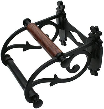 Renovators Supply Manufacturing Toilet Paper Holder Stand Wall Mount 6.5 in.Black Aluminum Toilet Paper Roll Holder with Mounting Hardware by RenovatorsSupplyManufacturing