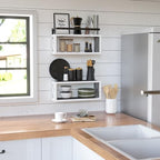 RICHER HOUSE Floating Shelves Bathroom, Wall Mounted Shelf Over Toilet - Image 6