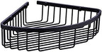 304 Stainless Steel Shower Caddy Corner Basket Shelf Bathroom Organizer Wall Mounted Storage, Matte Black Plated Finish Heavy Duty by Orhemus