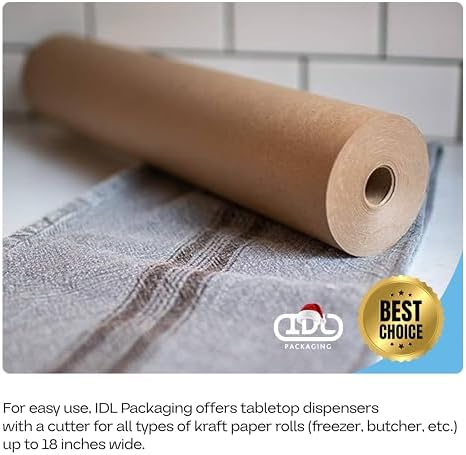 Brown Freezer Paper Roll 24" x 1800" (150 feet) - USA-made, IDL Packaging - Image 7