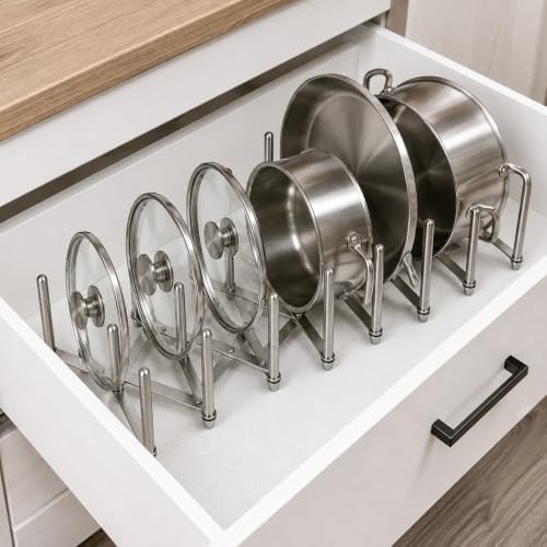 Ikea Variera Pot Lid Organizer, Stainless Steel, Set of 2 - Image 4