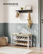 SONGMICS Shoe Bench, Entryway Bench with Cushion, Space-Saving - Image 2