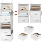 GRANNY SAYS Hanging Closet Organizer, 5 Drawers, 6 Shelves, 4 Pockets by GRANNYSAYS