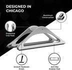 HumanCentric Vertical Laptop Stand for Desks in Silver Color, Adjustable - Image 5