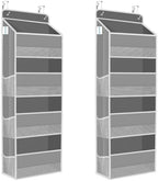 2 Pcs Over The Door Organizer Large Capacity Hanging Storage Room Organizer by SpaceHacks