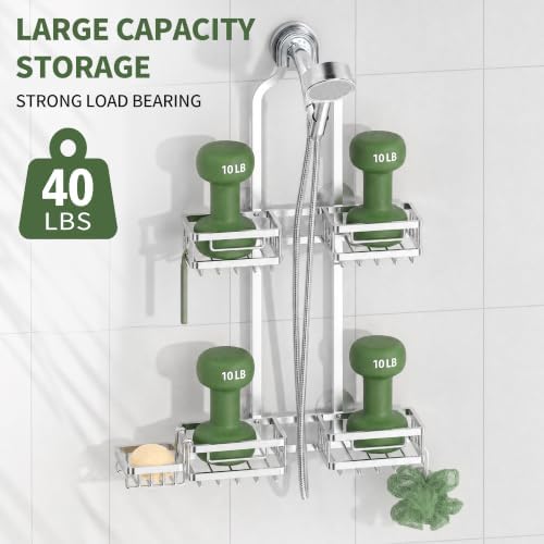 DAOYA Shower Caddy Hanging for Handheld Showerhead, Shower Rack, Aluminum - Image 4