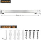 JOPOFI Towel Bar - 23.6 Inch Bathroom Towel Holder - Brushed Nickel - Image 6
