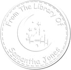Custom Made Library Embossed Stamp - Desk Sacred Crescent Name and Library Embosser - Ideal Islamic Gift for Islamic Cultural Center Members - Embosser for Books, Documents, and Stationery - Image 4