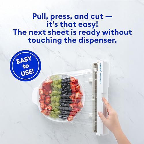 Stretch-Tite Wrap'n Snap 7500 Dispenser, Easy Refill and Cutter for Plastic Wrap - Image 2