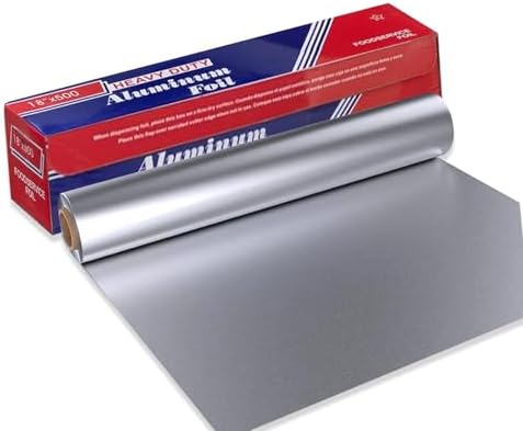 Heavy-Duty Aluminum Foil, 1-Pack Foil Roll (18" x 500") by Unknown