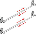 Towel Bar, Adhesive or Drill Wall Mount, Chrome, 2 Pack by MIROAMZ